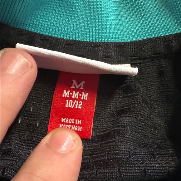 Mitchell & Ness Vancouver Grizzlies Kids Jersey - Black and Teal - Picture 5 of 6